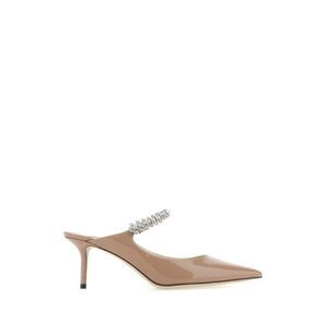 Jimmy Choo Women Skin Pink Leather Bing 65 Mules